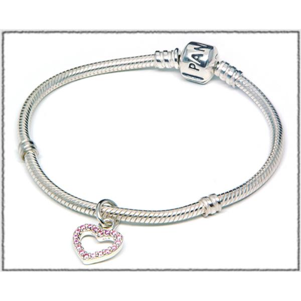 Foto Pulsera+Abalorio Pandora Corazon colgante PULS390325PCZ-18