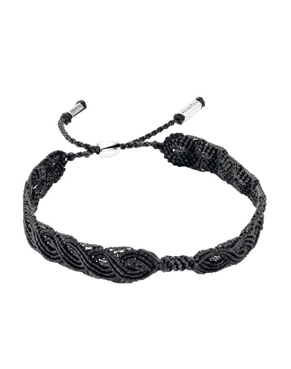 Foto Pulsera de Plata y Macramé Pandora