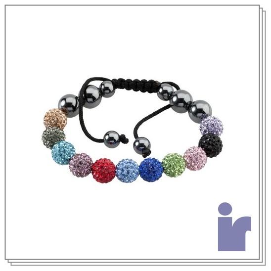 Foto Pulsera Fantasy bola cristal multicolor [4857]