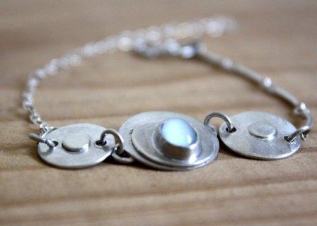 Foto Pulsera plata piedra lunar, Sitara
