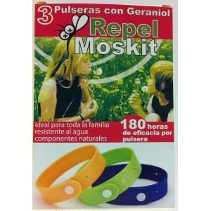 Foto pulsera repelente moskit 3 uds