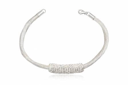 Foto Pulsera seda / targa de swarosky