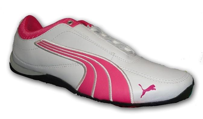 Foto Puma dri fit cat blanca rosa zapatilla chica