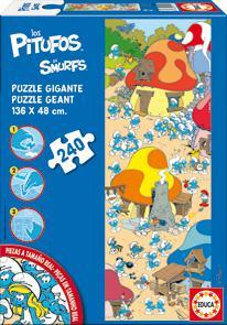 Foto Puzzle 240 gigante los pitufos