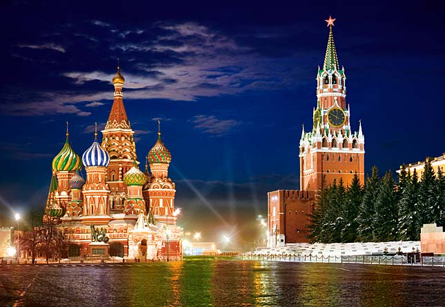 Foto Puzzle Castorland De 1000 Piezas Plaza Roja De Noche, Moscú