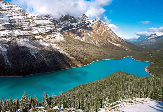 Foto Puzzle Castorland De 1500 Piezas Lago Peyto, Parque Nacional Banff, Canadá