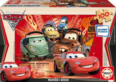 Foto Puzzle De 100 Piezas De Madera Cars De Disney De Puzzles Educa Borras 8-14937
