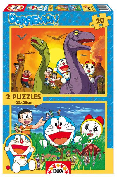 Foto Puzzle Educa Borras 2 X 20 Piezas Doraemon 2 X 20