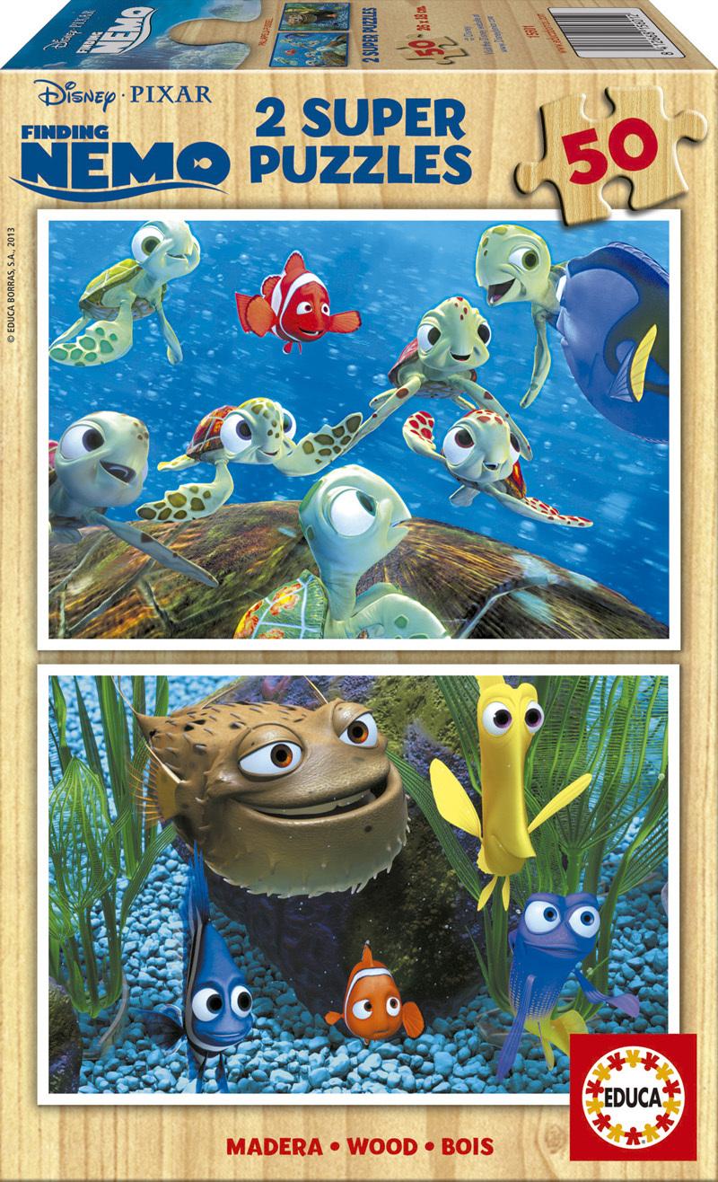 Foto Puzzle Educa Borras 2 X 50 Piezas Buscando A Nemo 2 X 50