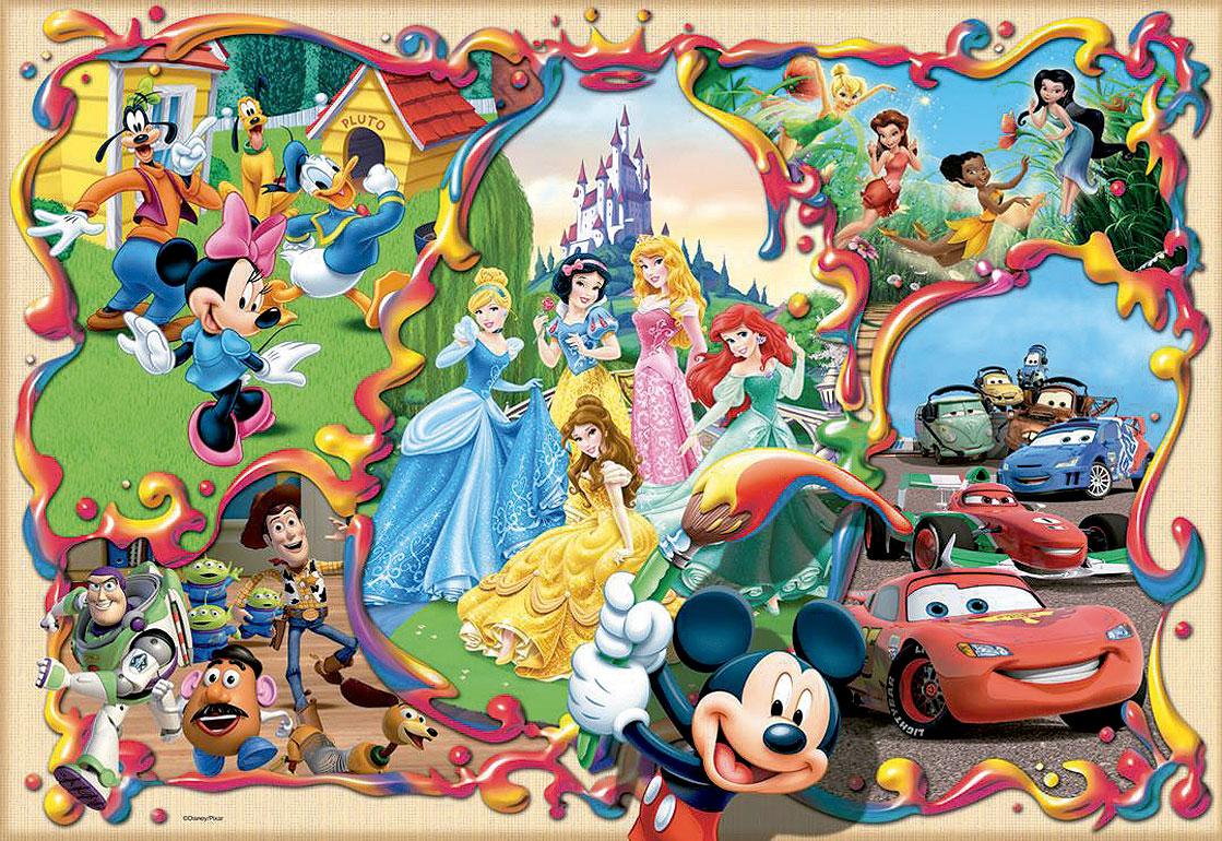 Foto Puzzle Educa Borras De 1000 Piezas Mundos Disney