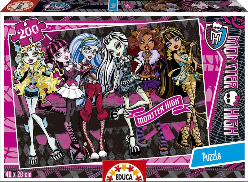 Foto Puzzle Educa Borras De 200 Piezas Monster High