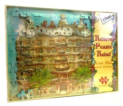 Foto Puzzle En Relieve / Relief De 100 Piezas - Casa Milà - Barcelona (gaudí) - Diset
