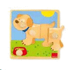 Foto Puzzle goula encajables perro con tiradores madera