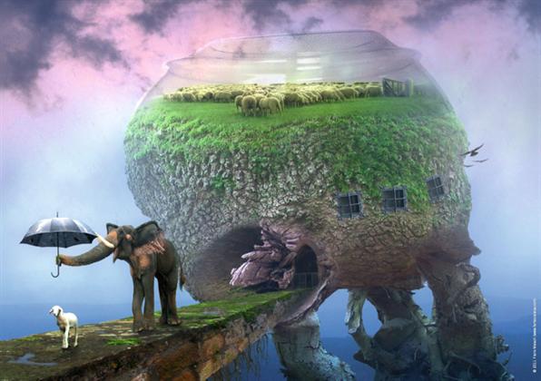 Foto Puzzle Heye De 500 Piezas El Paraguas (efecto 3d)
