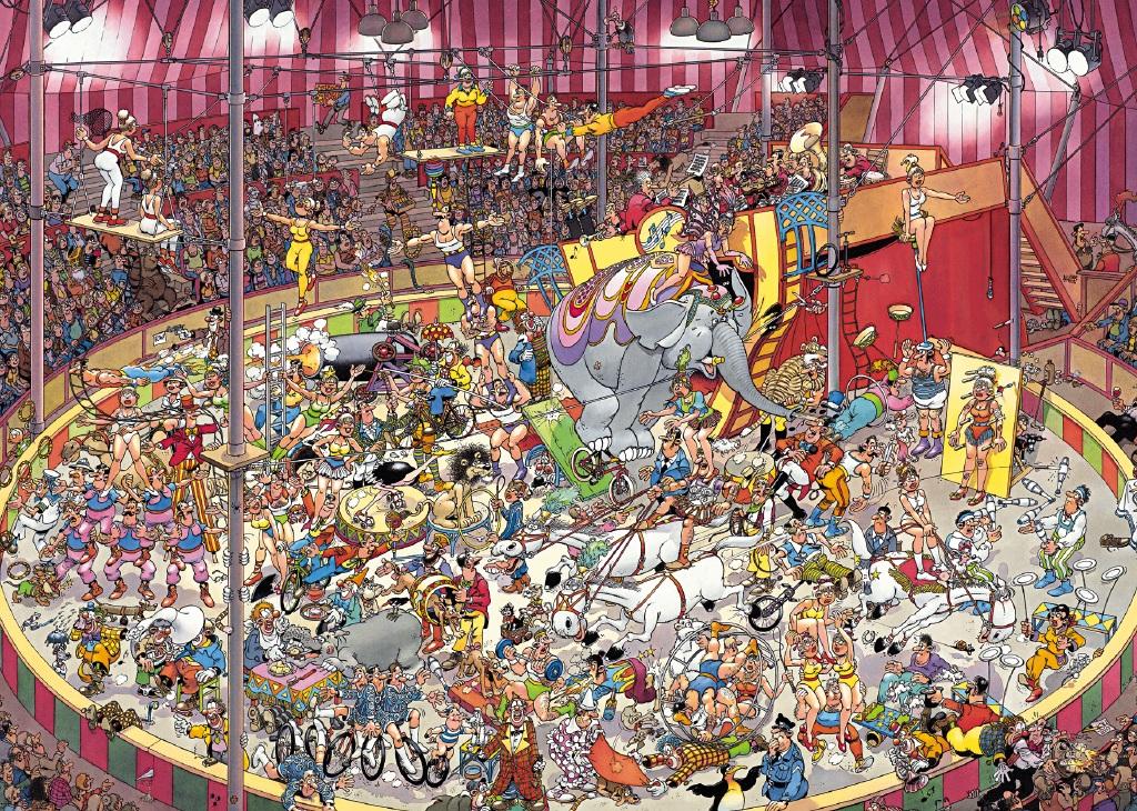 Foto Puzzle Jumbo De 3000 Piezas El Circo