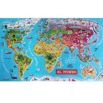 Foto Puzzle magnético mapamundi