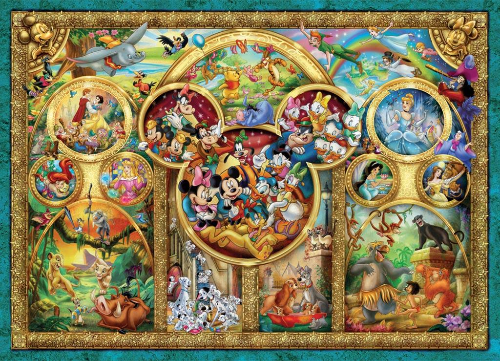 Foto Puzzle Ravensburger De 1000 Piezas Protagonistas Disney