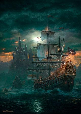 Foto Puzzle Schmidt De 1000 Piezas Barco Pirata
