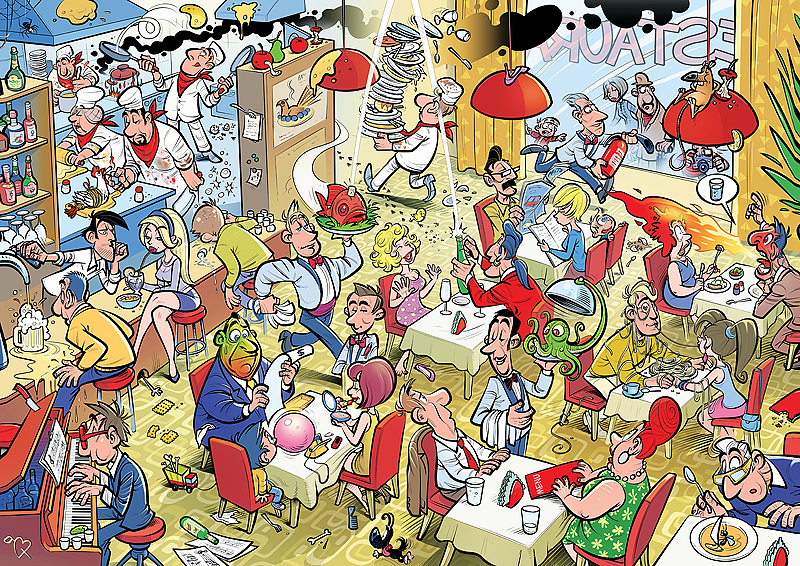 Foto Puzzle Trefl De 1000 Piezas El Restaurante