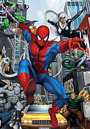 Foto Puzzle Trefl De 1000 Piezas Spiderman, Encuentro En Nueva York