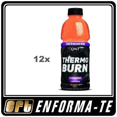 Foto Qnt Thermo Burn Drink, 12 X 500ml Limon, Caffeina + L-carnitina (4,31€/l)