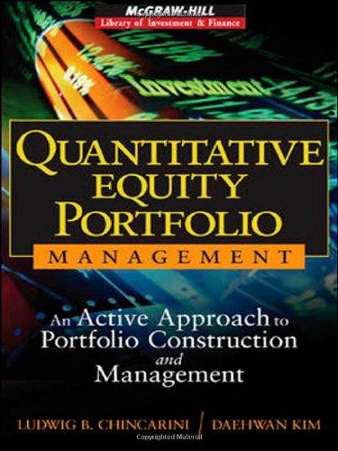 Foto Quantitative Equity Portfolio Management: An Active Approach to Portfolio Construction and Management (McGraw-Hill Library of Investment & Finance)