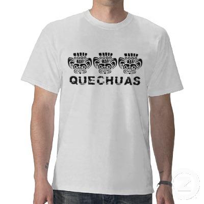 Foto Quechuas-negro Camiseta
