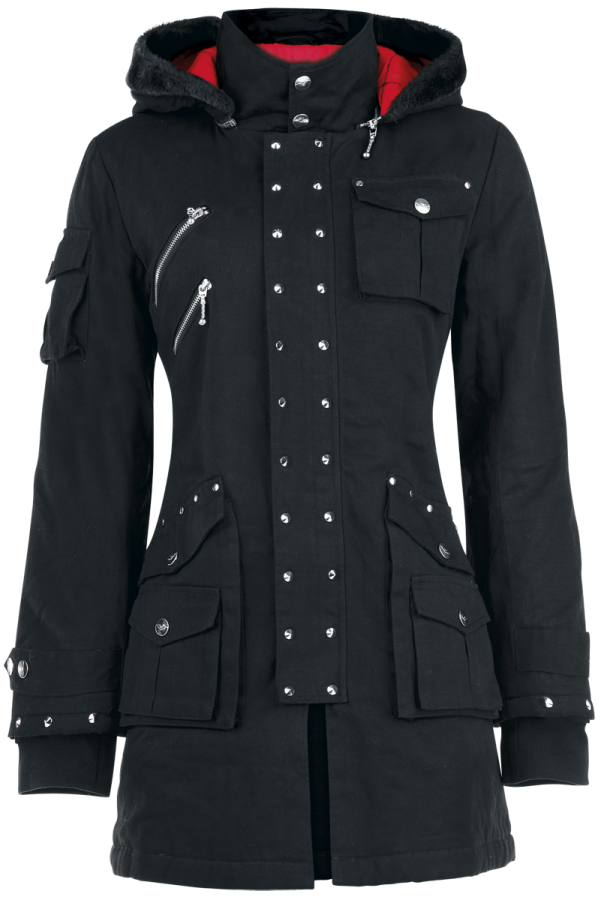 Foto Queen Of Darkness: Studded Coat - Abrigo Mujer