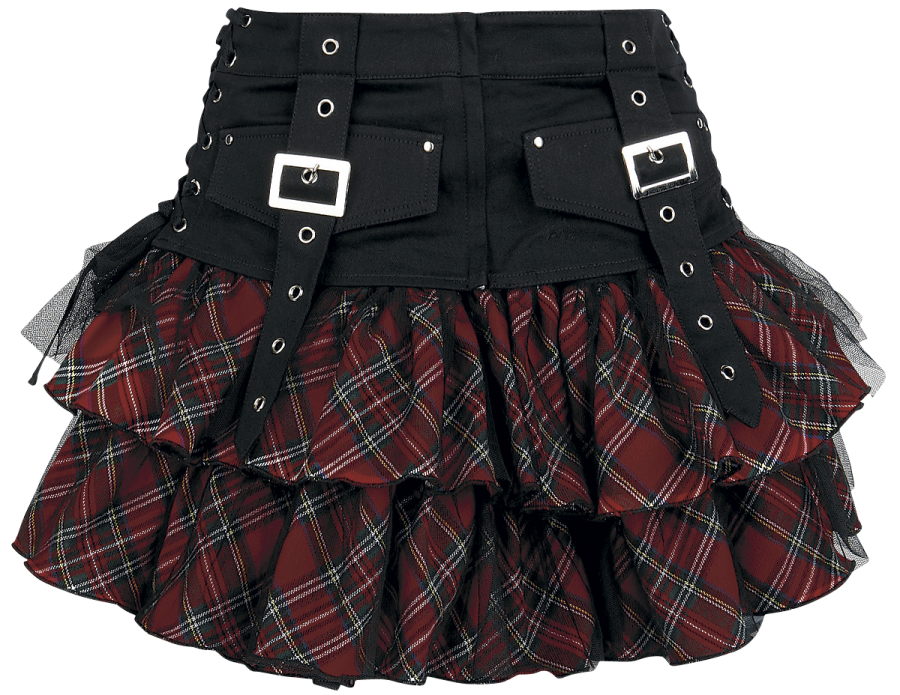 Foto Queen Of Darkness: Tartan Skirt - Falda