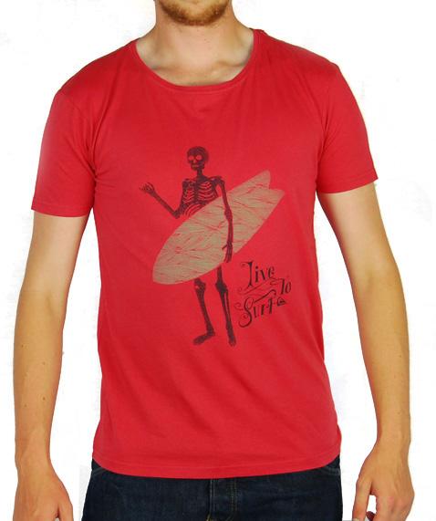 Foto Quiksilver Live to Surf Tee - Redstone