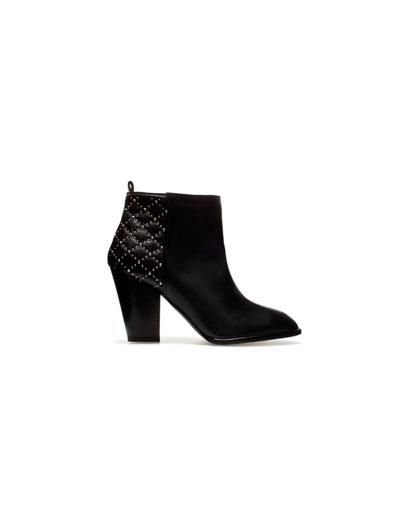 Foto Quilted high heel ankle boot