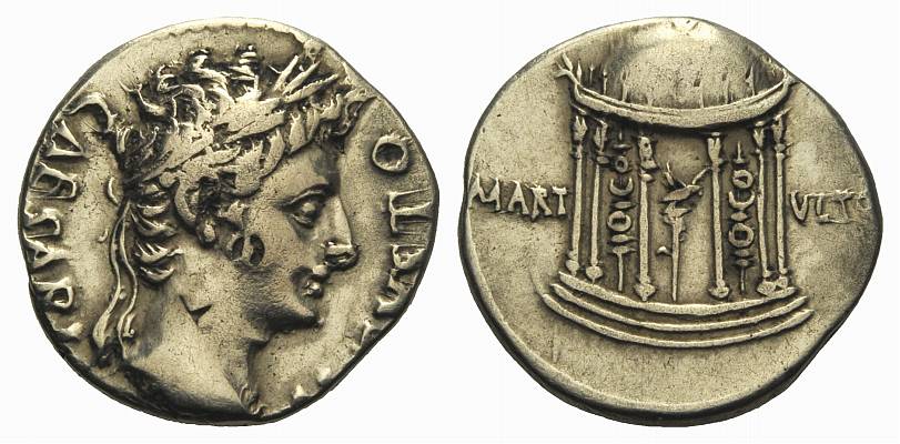 Foto RÖMische Kaiserzeit: Augustus, 27 v Chr 14 n C Denar Mzst in Spanien
