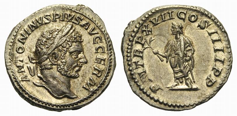 Foto RÖMische Kaiserzeit: Caracalla, 197-217 Denar Rom