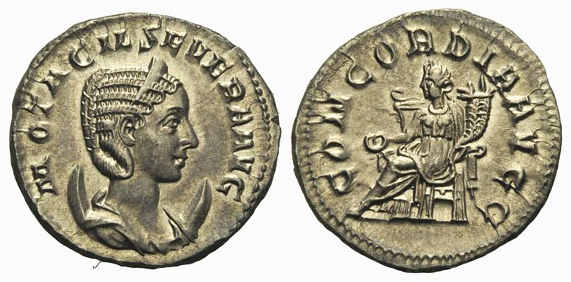 Foto RÖMische Kaiserzeit: Otacilia Severa, 244-248 Antoninian 246-248 n Ch