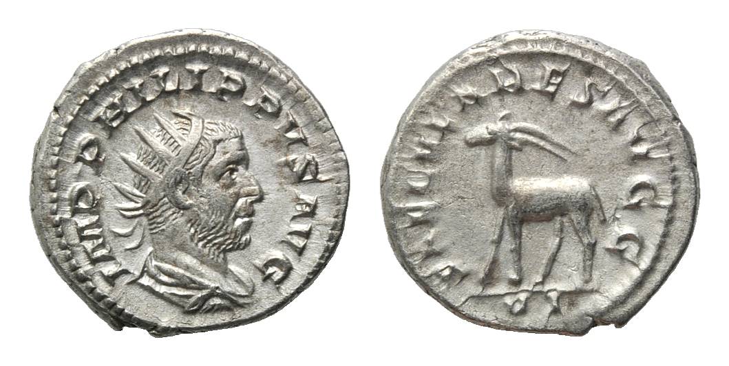 Foto Röm Reich, Ar Antoninian (248), Rom,