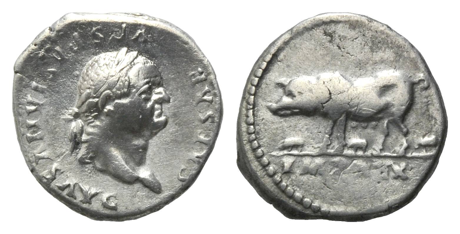 Foto Röm Reich, Ar Denar Imp Xix =77-78, Rom,