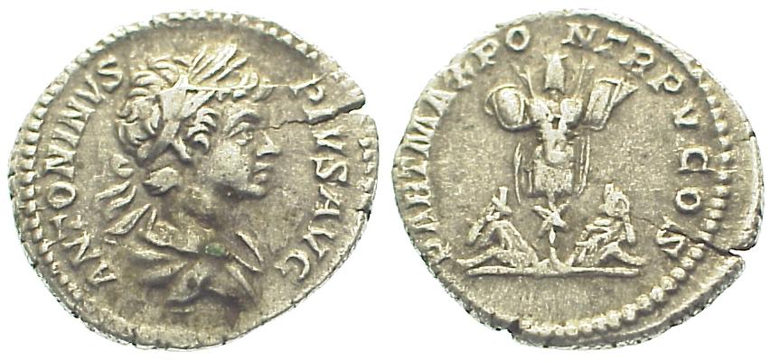 Foto Römische Kaiserzeit Caracalla (197-217) Ar-Denar Rom 202
