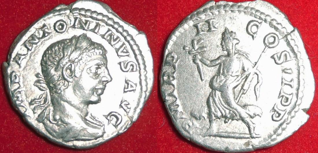 Foto Römische Kaiserzeit Elagabalus Denar 218-222 n Chr