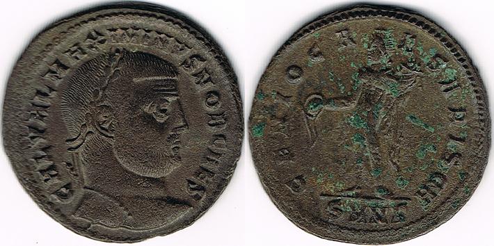 Foto Römische Kaiserzeit Maximinus Ii Daza Follis 305-313 n Chr