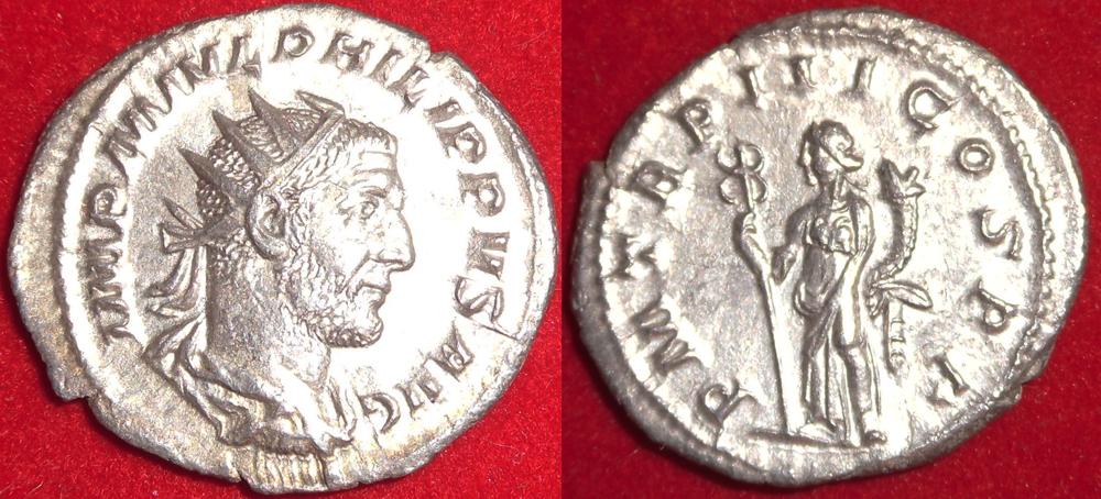 Foto Römische Kaiserzeit Philippus I Antoninian 244-249 n Chr