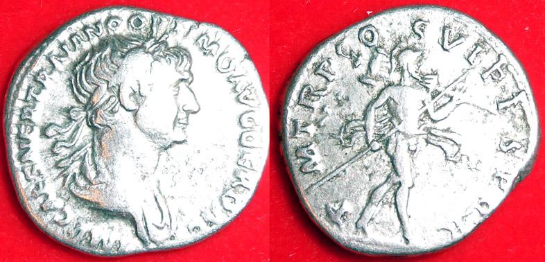 Foto Römische Kaiserzeit Trajanus Denar 95-117 n Chr