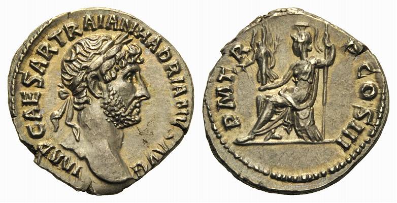Foto Römische Provinzialprägungen: Hadrian, 117-138 Denar Rom