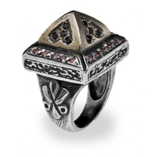Foto R92 anillo latón y plata