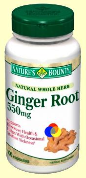Foto Raíz de Jengibre 550 mg - Ginger Root - Nature's Bounty - 100 cápsulas