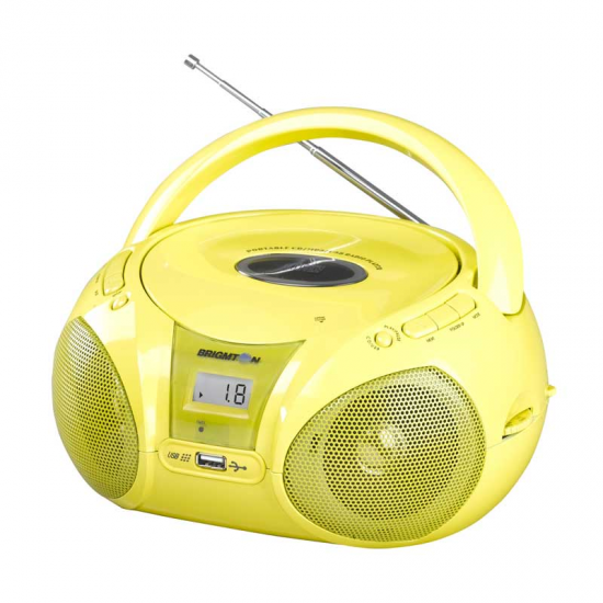 Foto RADIO CASSETTE BRIGMTON W-408 V AMARILLO MP3 USB