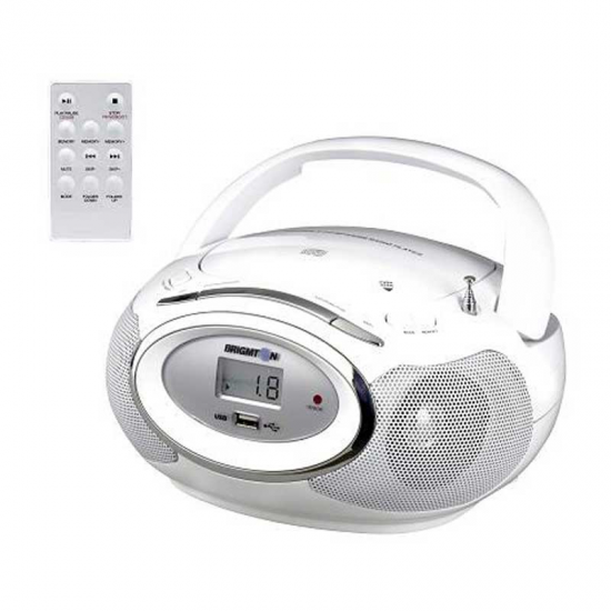 Foto RADIO CASSETTE BRIGMTON W-410 B BLANCO USB M. DISTANCIA