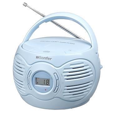 Foto Radio Cd Brigmton Sfb-409-a Azul Mp3