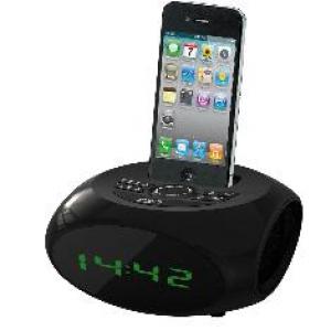 Foto Radio reloj despertador nevir nvr-350 negro iphone ipod usb