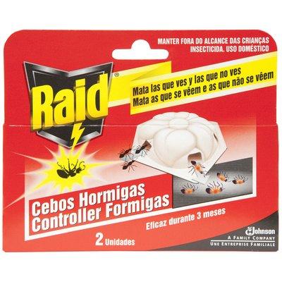 Foto raid insecticida cebos hormigas pack 2 unidades