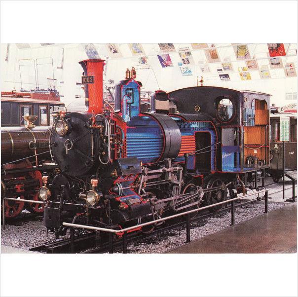 Foto Railway Postcard Swiss Brunig 1063 Lucerne Museum Sectioned Cog Loco Switzerland